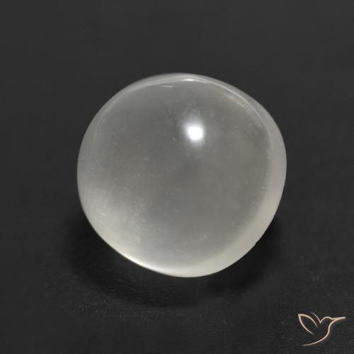 Pedra da Lua branco quente Natural 2.27ct, Redondo, Transparente