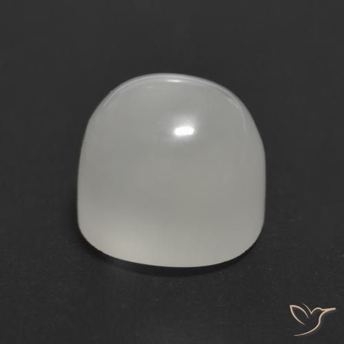 Pedra da lua branco natural 1,99ct, corte redondo, transparente