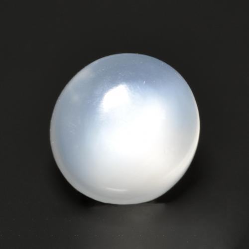 Pedra da lua branco natural 1,45ct, corte redondo, translúcido
