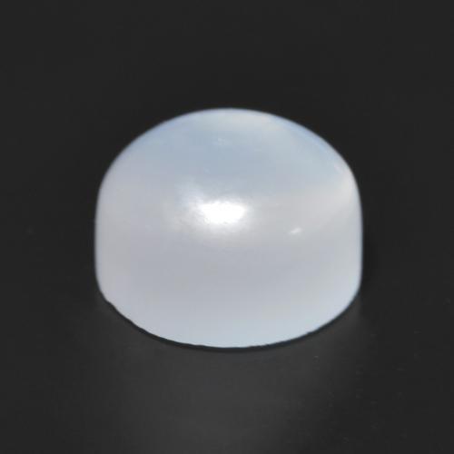 Pedra da lua branco natural 1,45ct, corte redondo, translúcido