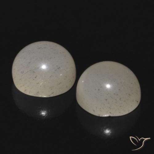 Pedras preciosas de Pedra da Lua Castanho Claro Quente natural de 1.20 ct, Redondo, Translúcido