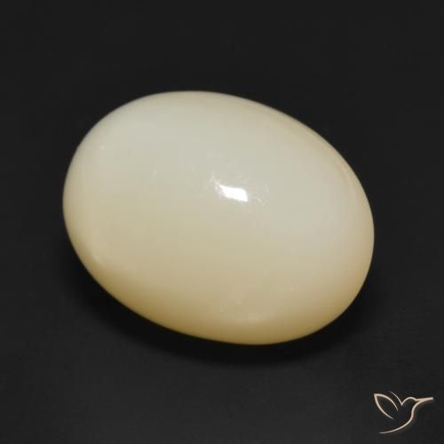 Pedra da Lua Laranja amarelo Natural 12.17ct, oval, Translúcido