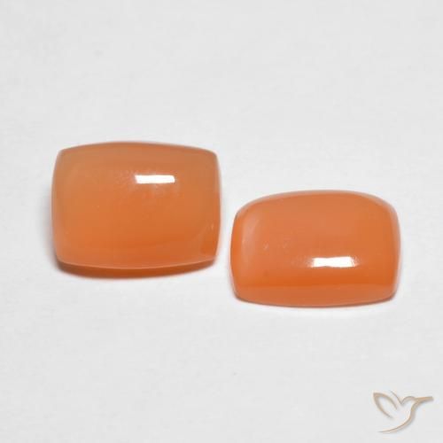 Pedras preciosas de Pedra da Lua Damasco Laranja Quente natural de 2.69 ct, Almofada, Translúcido