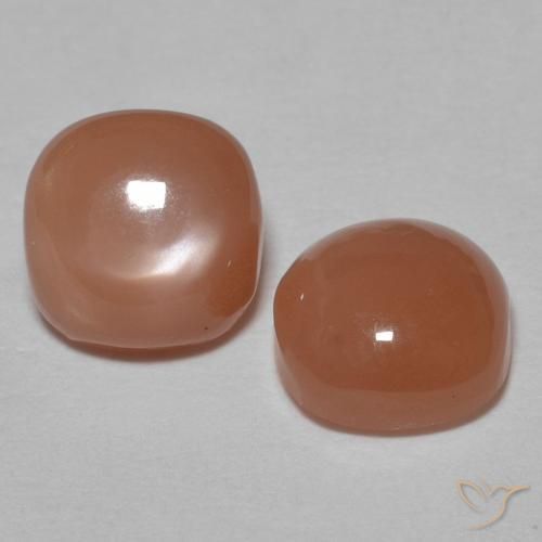 Pedras preciosas de Pedra da Lua Laranja Médio natural de 1.82 ct, Almofada, Opaco