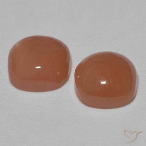 Pedras preciosas de Pedra da Lua Laranja Médio natural de 1.82 ct, Almofada, Opaco
