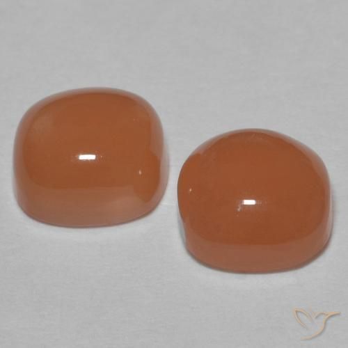 Pedras preciosas de Pedra da Lua Cidra de Laranja natural de 1.96 ct, Almofada, Translúcido