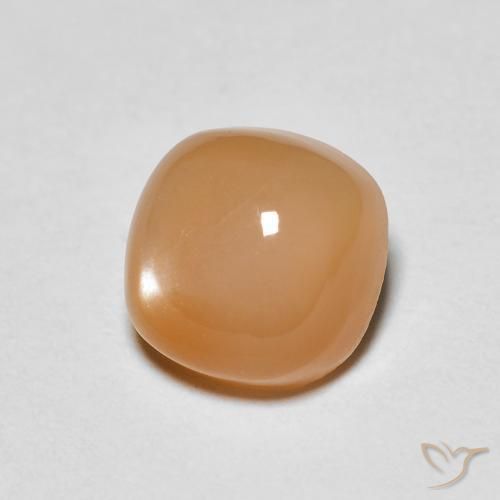 Pedra da Lua pêssego laranja Natural 1.64ct, Almofada, Translúcido