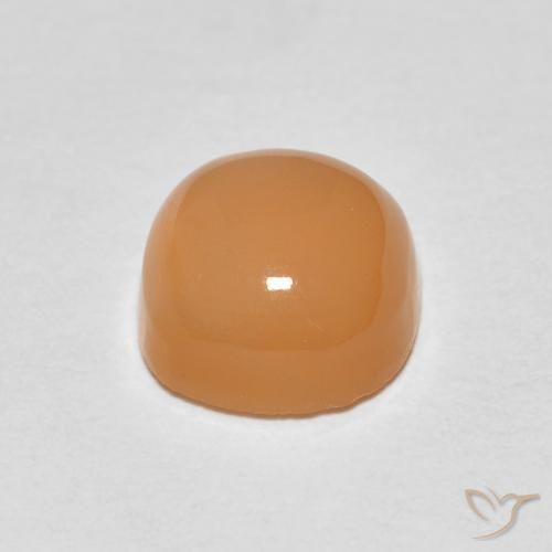 Pedra da Lua pêssego laranja Natural 1.64ct, Almofada, Translúcido
