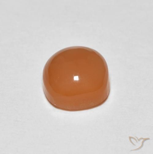 Pedra da Lua Laranja claro Natural 1.08ct, Almofada, Translúcido