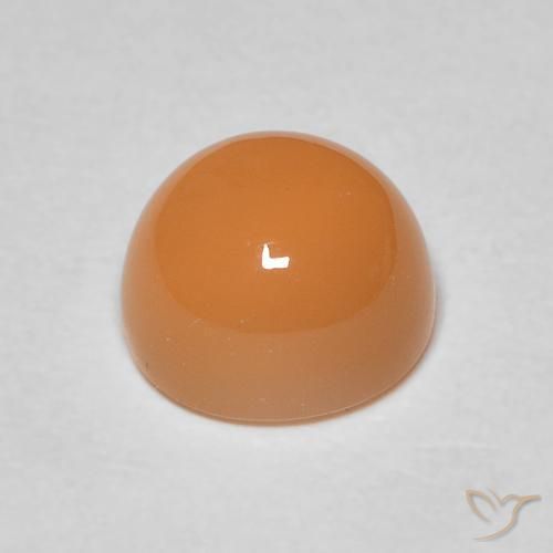 Pedra da Lua Laranja Melão Natural 1.92ct, Redondo, Translúcido