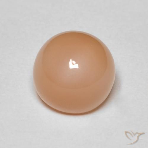 2.04ct Natural Medium Light-Orange Pedra da Lua, Redondo, Opaco