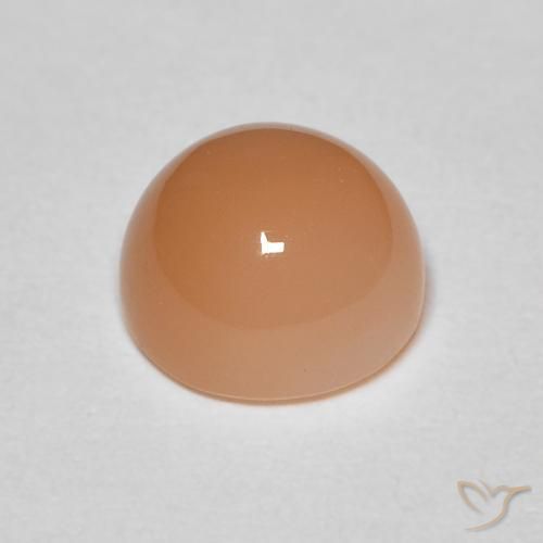 Pedra da Lua Medium Light-Orange Natural 2.04ct, Redondo, Opaco