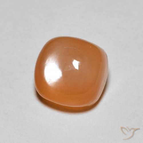 Pedra da Lua laranja avermelhado Natural 2.07ct, Almofada, Translúcido
