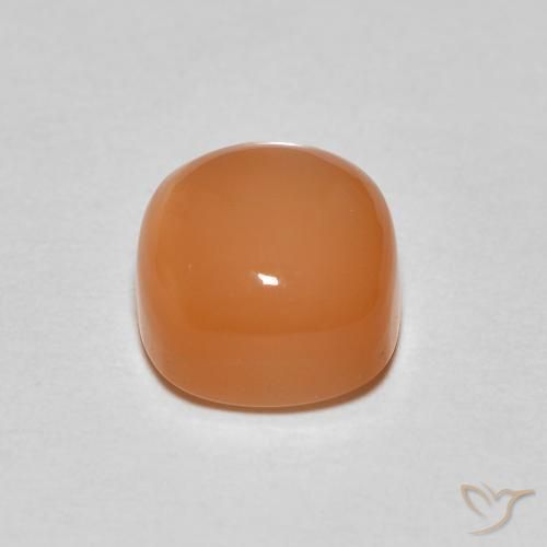 Pedra da Lua laranja avermelhado Natural 2.07ct, Almofada, Translúcido