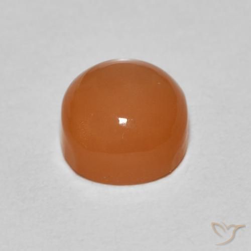 Pedra da Lua laranja avermelhado Natural 1.17ct, Almofada, Translúcido