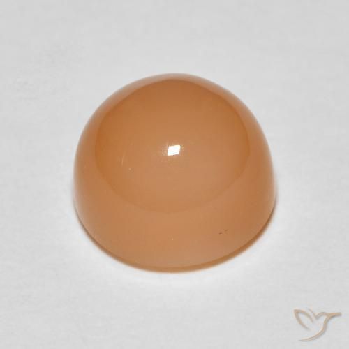 Pedra da Lua Laranja Médio Natural 1.91ct, Redondo, Translúcido