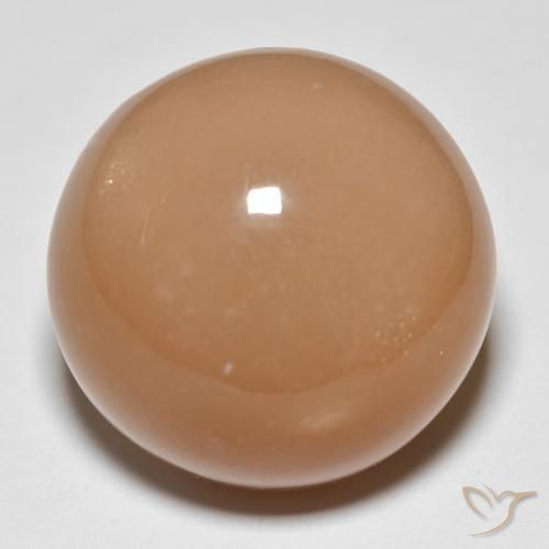 26.68ct Natural Medium Dark-Orange Pedra da Lua, Redondo, Translúcido