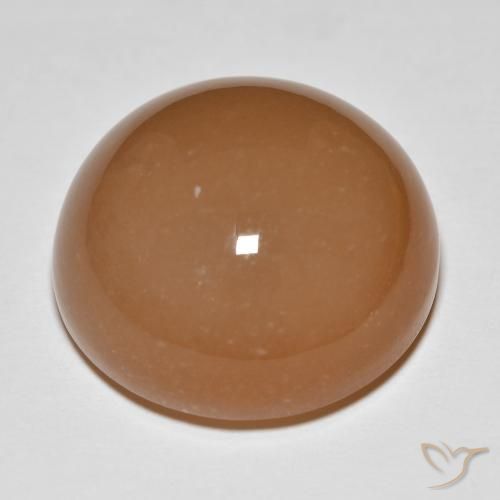 Pedra da Lua Medium Dark-Orange Natural 26.68ct, Redondo, Translúcido