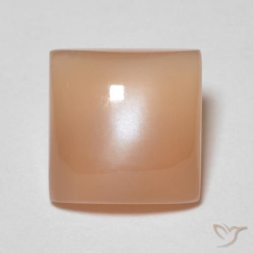 1.87ct Natural Laranja Melão Pedra da Lua, Quadrado, Transparente