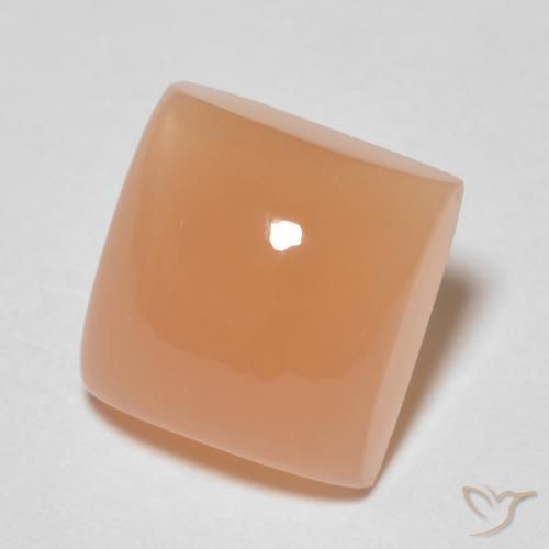 Pedra da Lua Medium Light-Orange Natural 2.12ct, Quadrado, Transparente