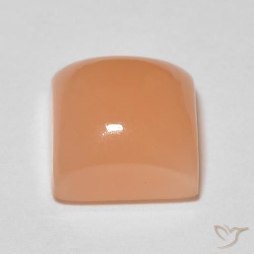 Pedra da Lua Medium Light-Orange Natural 2.12ct, Quadrado, Transparente