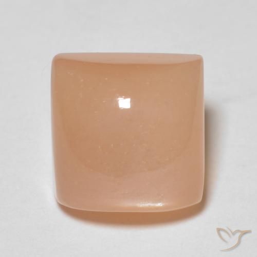 2.28ct Natural Laranja Médio Pedra da Lua, Quadrado, Transparente