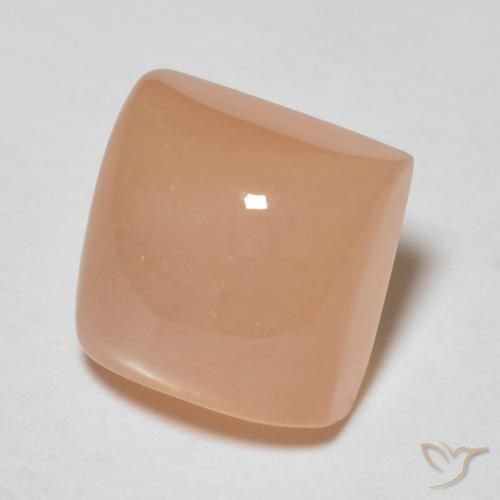 Pedra da Lua Laranja Médio Natural 2.28ct, Quadrado, Transparente
