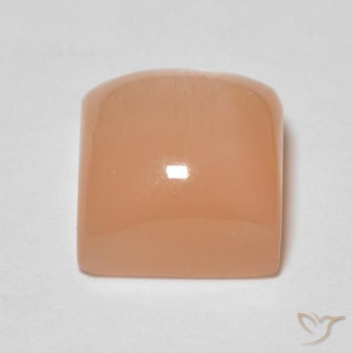 Pedra da Lua Laranja Médio Natural 2.28ct, Quadrado, Transparente