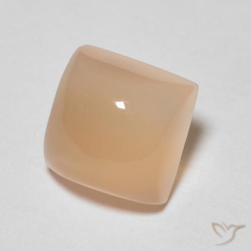 Pedra da Lua Laranja Médio Natural 1.69ct, Quadrado, Transparente