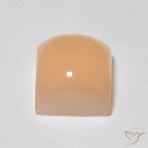 Pedra da Lua Laranja Médio Natural 1.69ct, Quadrado, Transparente