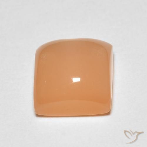 Pedra da Lua Medium Light-Orange Natural 2.22ct, Quadrado, Transparente