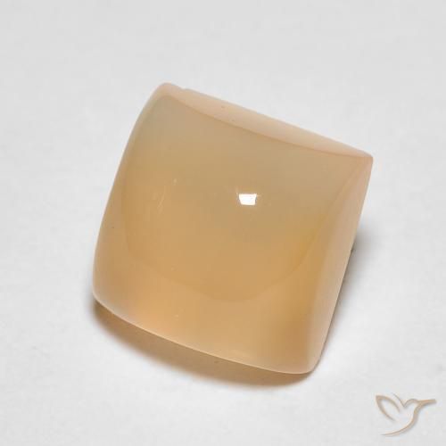 Pedra da Lua Laranja Médio Natural 1.61ct, Quadrado, Translúcido