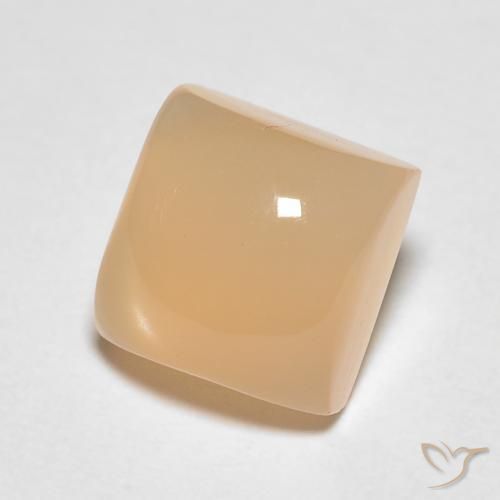 Pedra da Lua Laranja Médio Natural 1.75ct, Quadrado, Translúcido