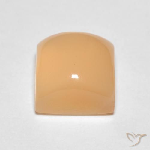 Pedra da Lua Laranja Médio Natural 1.75ct, Quadrado, Translúcido