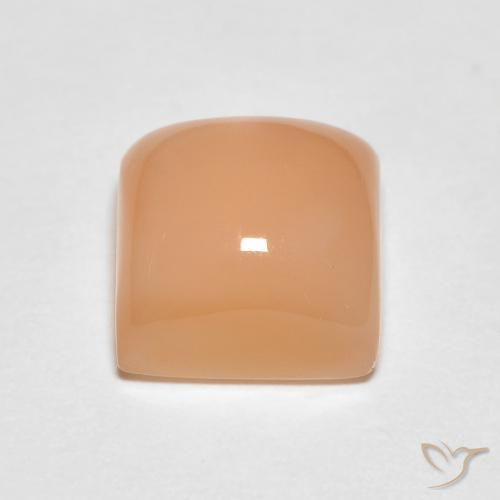 Pedra da Lua Laranja Médio Natural 2.28ct, Quadrado, Translúcido