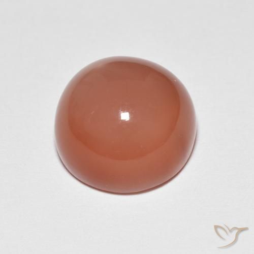 Pedra da Lua fogo laranja Natural 5.13ct, Redondo, Opaco
