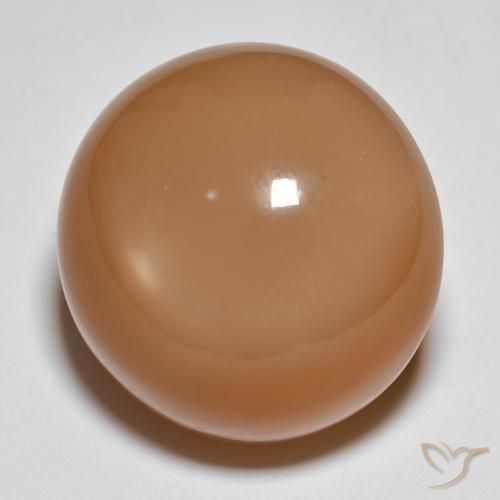 Pedra da Lua Castanho médio Natural 28.68ct, Redondo, Translúcido
