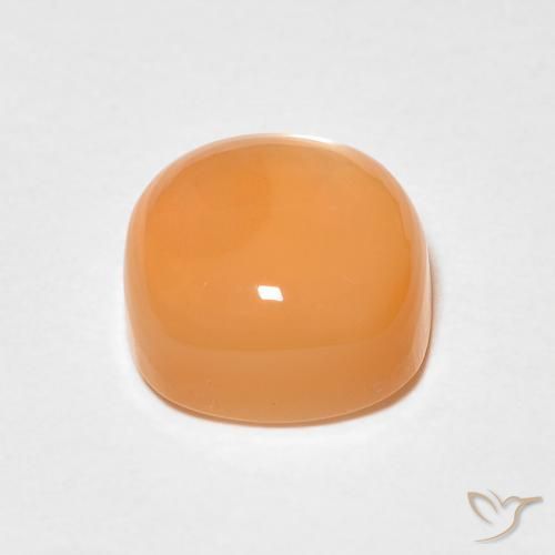 Pedra da Lua Laranja Médio Natural 1.74ct, Almofada, Translúcido