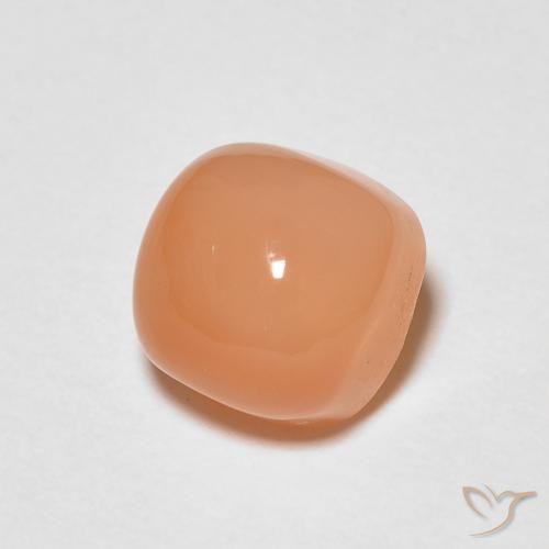 Pedra da Lua Laranja claro Natural 1.51ct, Almofada, Translúcido