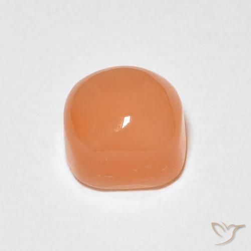 Pedra da Lua Laranja claro Natural 1.51ct, Almofada, Translúcido