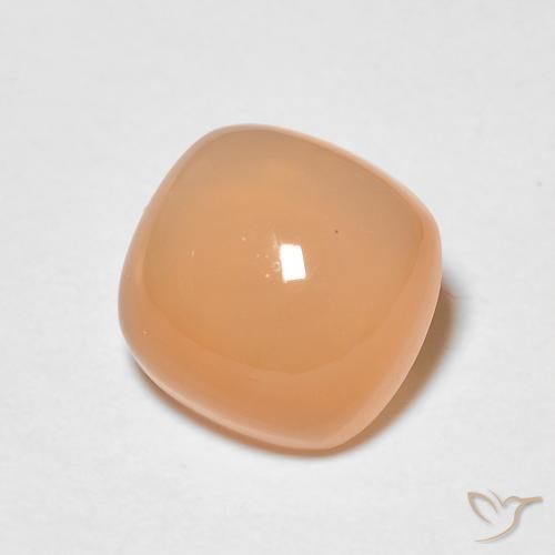 Pedra da Lua Medium Light-Orange Natural 1.56ct, Almofada, Translúcido
