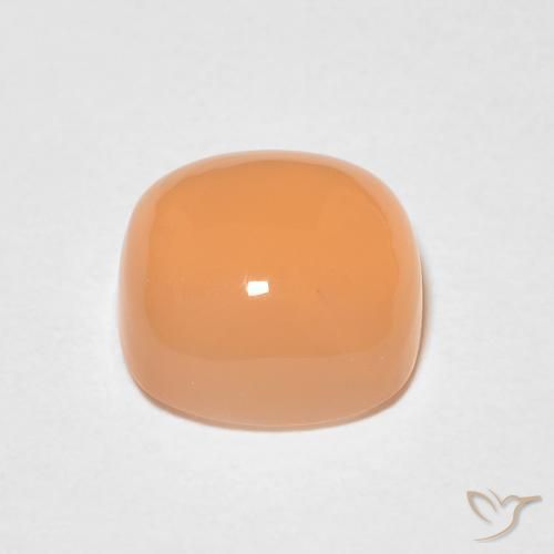 Pedra da Lua Medium Light-Orange Natural 1.56ct, Almofada, Translúcido