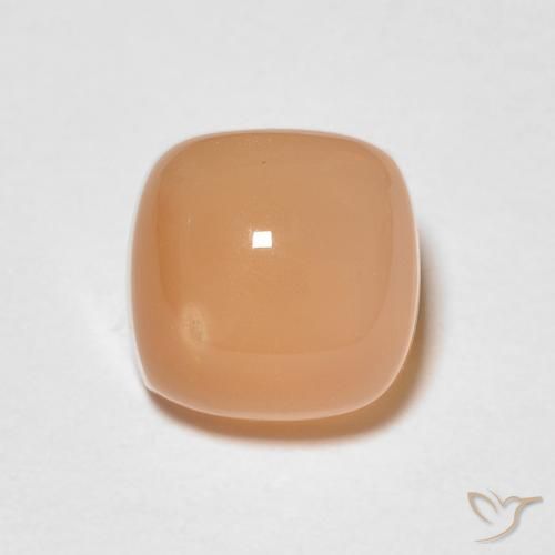 1.66ct Natural Medium Light-Orange Pedra da Lua, Almofada, Translúcido