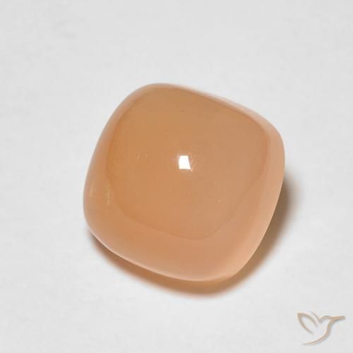 Pedra da Lua Medium Light-Orange Natural 1.66ct, Almofada, Translúcido