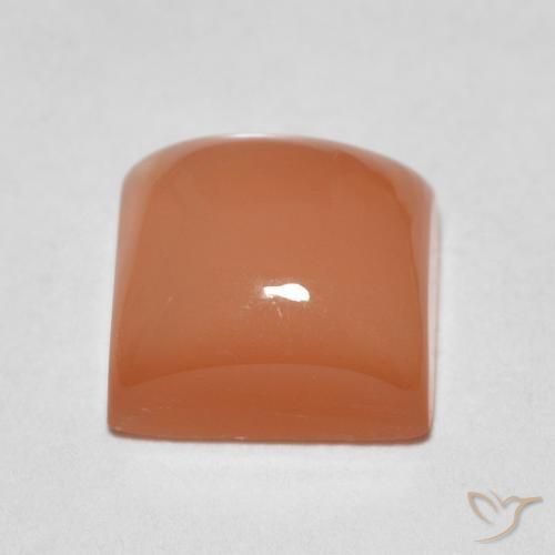 Pedra da Lua Laranja Médio Natural 1.92ct, Quadrado, Translúcido