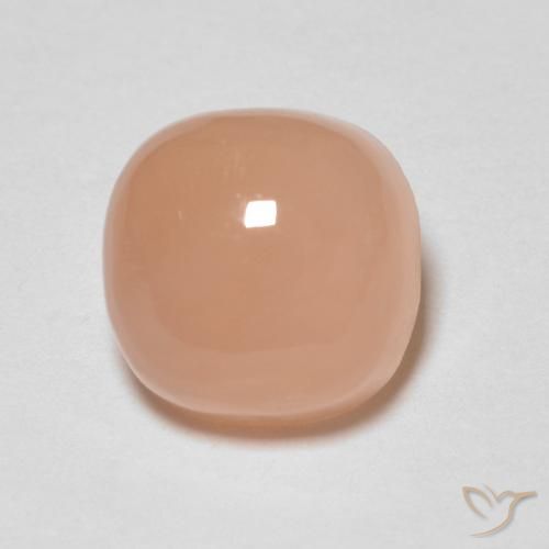 1.92ct Natural pêssego laranja Pedra da Lua, Almofada, Translúcido