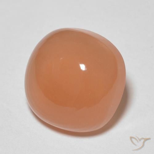 Pedra da Lua pêssego laranja Natural 2.18ct, Almofada, Translúcido