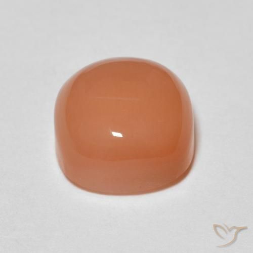 Pedra da Lua Laranja claro Natural 1.90ct, Almofada, Translúcido