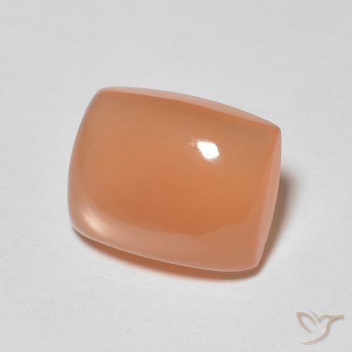 Pedra da Lua Laranja Médio Natural 2.13ct, Almofada, Translúcido