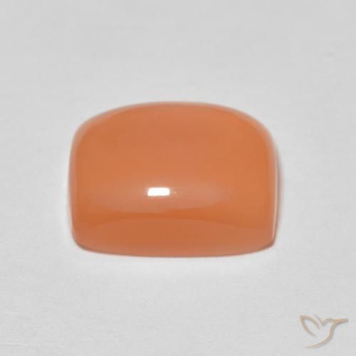 Pedra da Lua Laranja Médio Natural 2.13ct, Almofada, Translúcido
